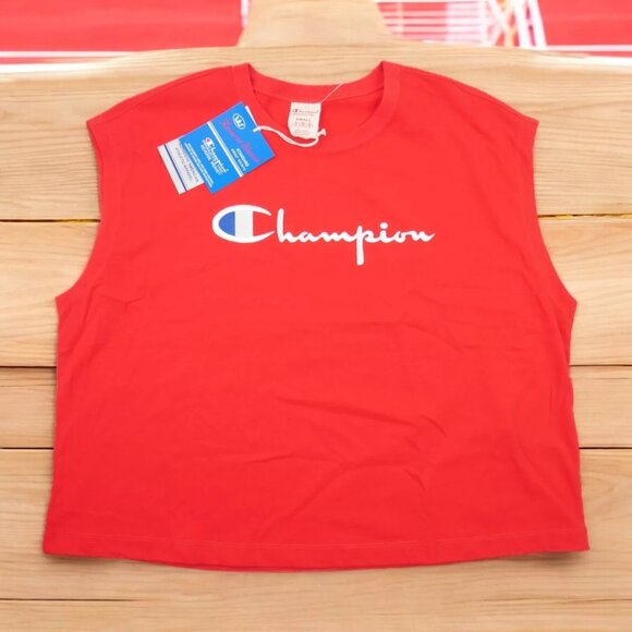 Champion Reverse Weave Men's Tank Top Size S Workout Training Cropped T-Shirt - Picture 1 of 8